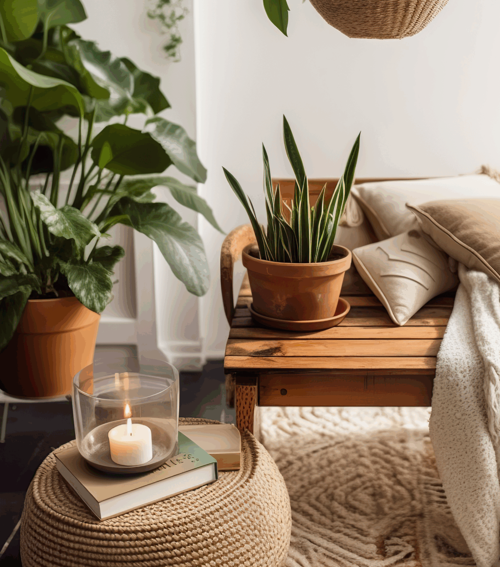 Calming office space for a dietitian to provide virtual nutrition counseling to help people heal their relationship with food